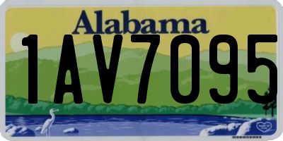 AL license plate 1AV7095