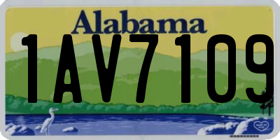 AL license plate 1AV7109