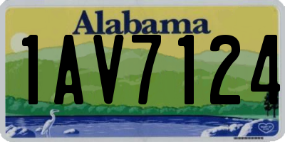 AL license plate 1AV7124