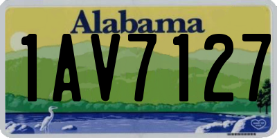AL license plate 1AV7127