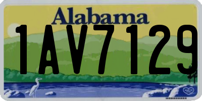 AL license plate 1AV7129