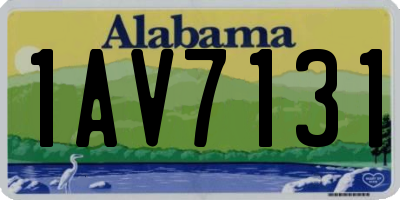 AL license plate 1AV7131