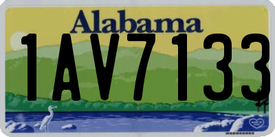 AL license plate 1AV7133