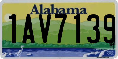 AL license plate 1AV7139