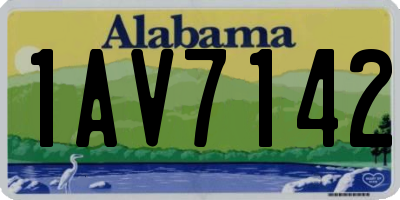 AL license plate 1AV7142