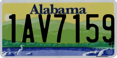 AL license plate 1AV7159