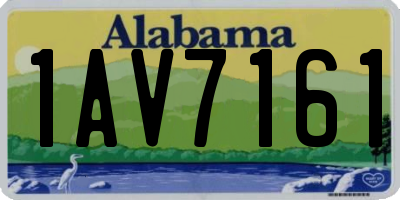 AL license plate 1AV7161