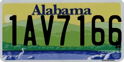 AL license plate 1AV7166