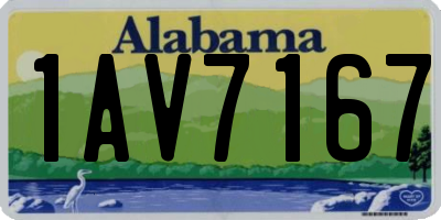 AL license plate 1AV7167