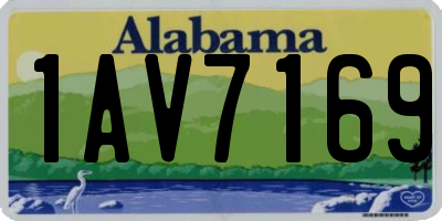 AL license plate 1AV7169