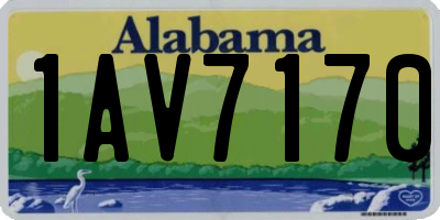 AL license plate 1AV7170