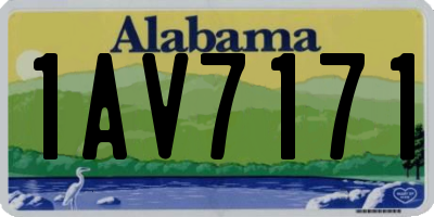 AL license plate 1AV7171