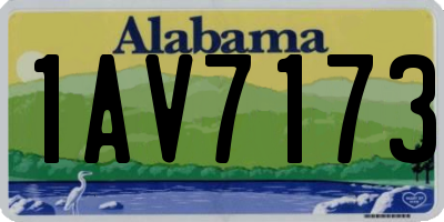 AL license plate 1AV7173