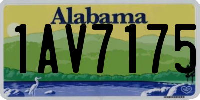 AL license plate 1AV7175