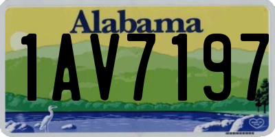 AL license plate 1AV7197