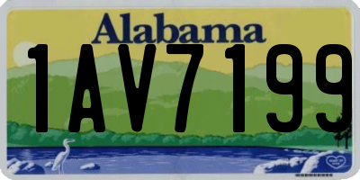 AL license plate 1AV7199