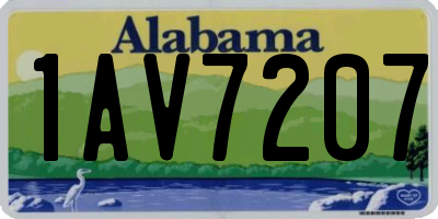 AL license plate 1AV7207