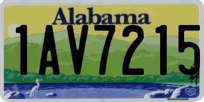 AL license plate 1AV7215