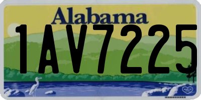 AL license plate 1AV7225