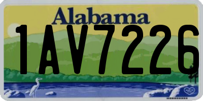 AL license plate 1AV7226