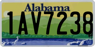 AL license plate 1AV7238