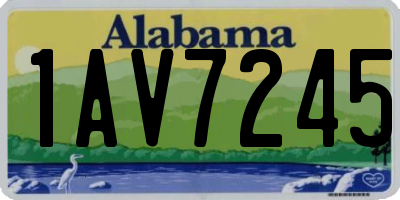 AL license plate 1AV7245