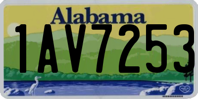 AL license plate 1AV7253