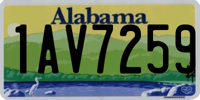 AL license plate 1AV7259