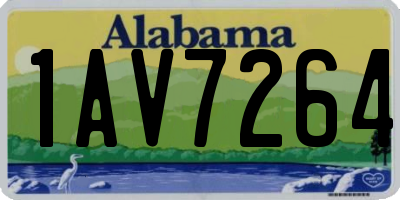 AL license plate 1AV7264