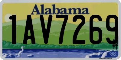 AL license plate 1AV7269