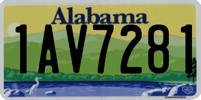 AL license plate 1AV7281