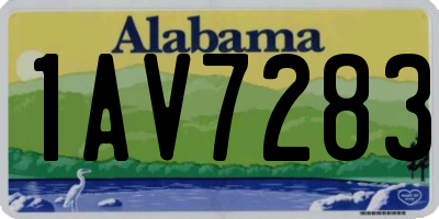 AL license plate 1AV7283