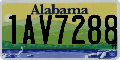 AL license plate 1AV7288