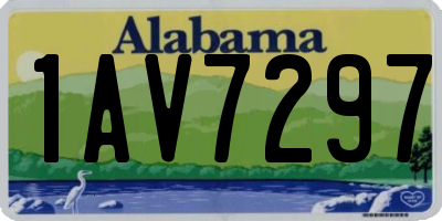 AL license plate 1AV7297