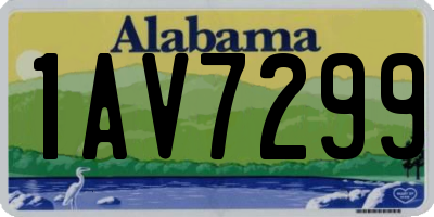 AL license plate 1AV7299