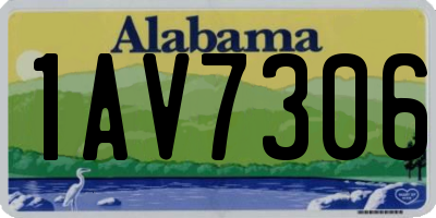 AL license plate 1AV7306