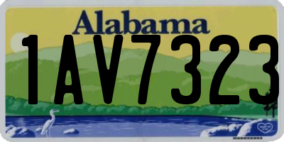 AL license plate 1AV7323