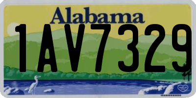 AL license plate 1AV7329