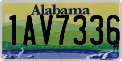 AL license plate 1AV7336