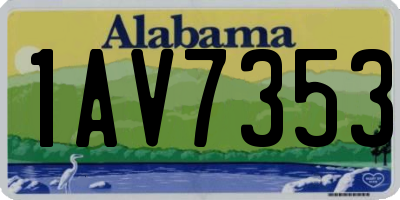 AL license plate 1AV7353