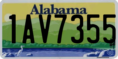 AL license plate 1AV7355