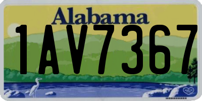 AL license plate 1AV7367