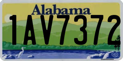 AL license plate 1AV7372