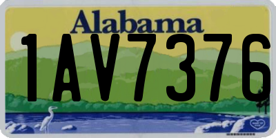 AL license plate 1AV7376