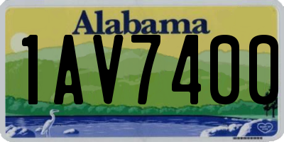 AL license plate 1AV7400