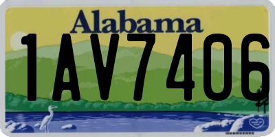 AL license plate 1AV7406