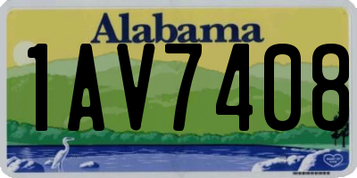 AL license plate 1AV7408