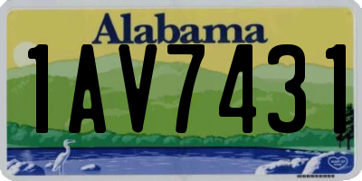 AL license plate 1AV7431