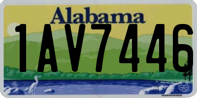 AL license plate 1AV7446