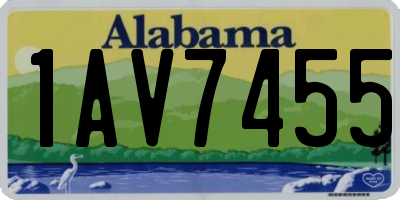 AL license plate 1AV7455